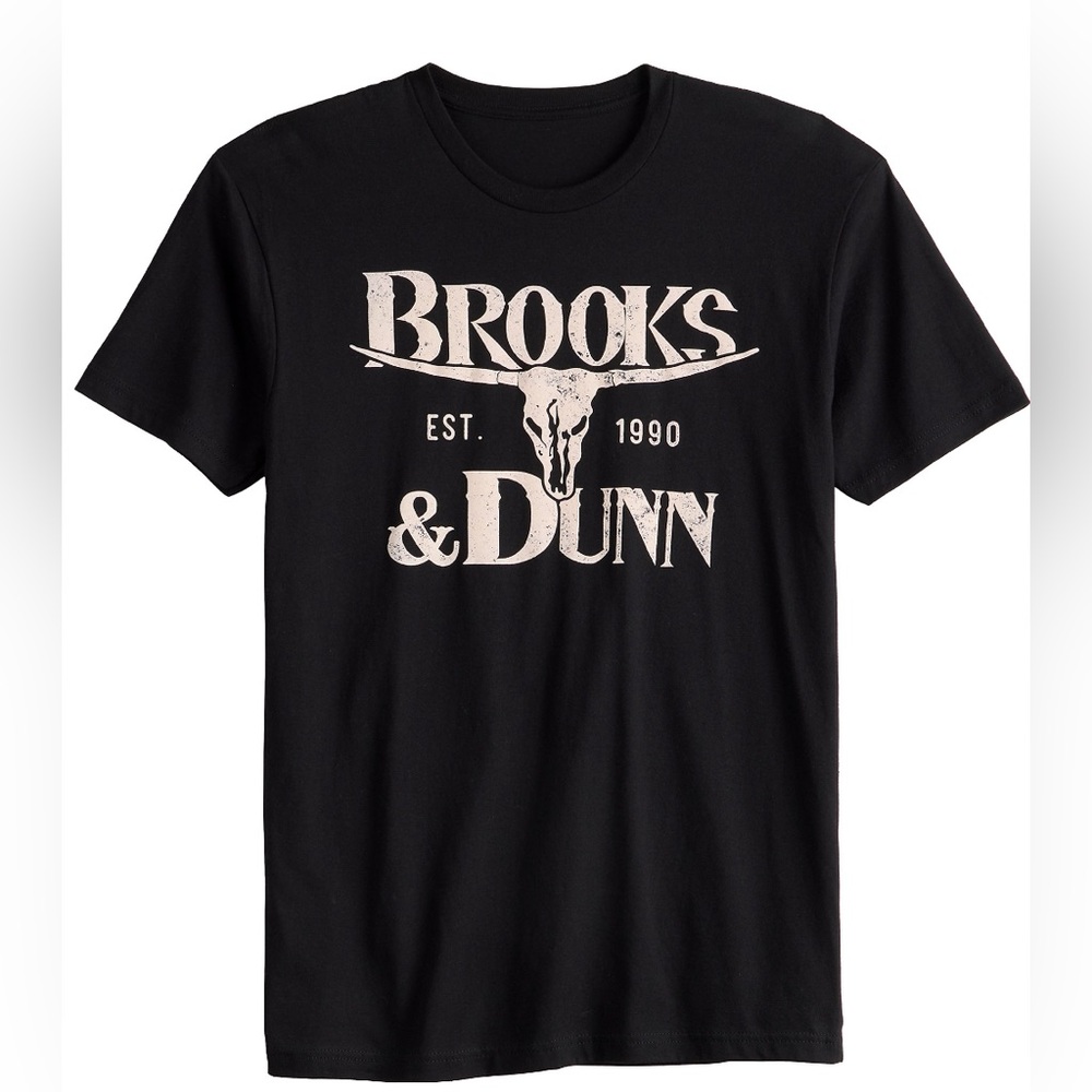 Brooks & Dunn black graphic tee size S